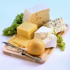 Кілька видів сиру — стокове фото