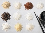 Кілька видів рису — стокове фото