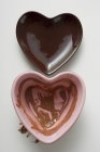 Heart shaped bowls — Stock Photo