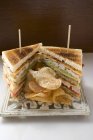 Sandwiches mit Hühnerbrust — Stockfoto
