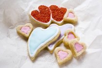 Biscuits en forme de cœur — Photo de stock
