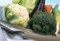 Coliflor fresca y brócoli - foto de stock