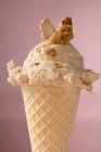 Морозиво з карамелізованими горіхами — стокове фото