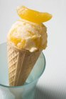 Orange ice cream — Stock Photo
