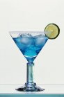 Margarita azul com tequila — Fotografia de Stock