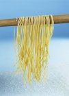 Homemade pasta hanging — Stock Photo