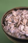 Closeup view of rolled oats in a bowl — Stock Photo