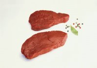 Two beef steaks — Stock Photo