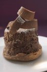 Souffl con riccioli di cioccolato — Foto stock