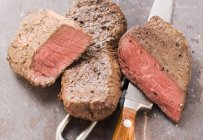 Two beef steaks — Stock Photo