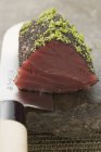 Сырое филе тунца — стоковое фото
