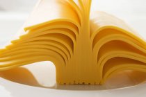 Fette di formaggio sul piatto — Foto stock