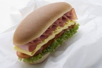 Суб сендвіч на сендвіч обгортці — стокове фото