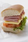 La moitié du sandwich secondaire — Photo de stock