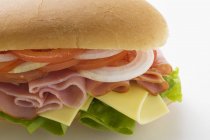 Sub-Sandwich mit Schinken — Stockfoto