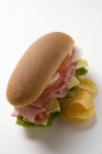 Sub sanduíche com batatas fritas — Fotografia de Stock