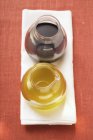 Olive oil and balsamic vinegar — Stock Photo