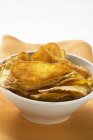 Fried potato crisps — Stock Photo