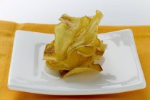 Deep-fried ginger slices — Stock Photo