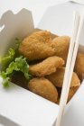 Chicken Nuggets to take away — Stock Photo