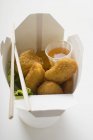Chicken Nuggets to take away — Stock Photo