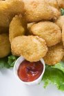 Chicken Nuggets with ketchup — Stock Photo