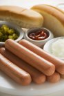 Zutaten für Hot Dogs — Stockfoto