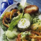 Farmer's salad with herb — Stock Photo