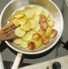 Slices of fried potatoes — Stock Photo