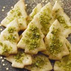 Christmas tree-shaped biscuits — Stock Photo