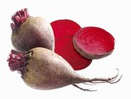 Beetroots whole and slices — Stock Photo