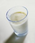 Vaso de leche fresca - foto de stock