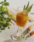 Carrot juice with celery — Stock Photo