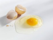 Broken egg with shell — Stock Photo