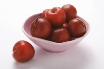 Red washed plums — Stock Photo