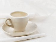 Cup of espresso with milk — Stock Photo