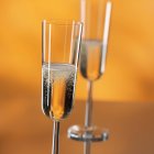 Elegant glasses of sparkling wine — Stock Photo