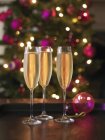 Elegant glasses of champagne — Stock Photo