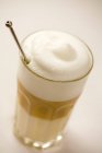 Glass of latte macchiato — Stock Photo