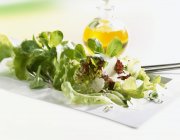 Смешанный салат с пармезаном — стоковое фото