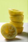 Squeezed lemons halves — Stock Photo
