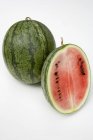 Fresh ripe watermelons in cut — Stock Photo