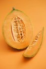 Sliced cantaloupe melon — Stock Photo