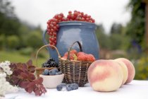 Summer fruits and berries — Stock Photo