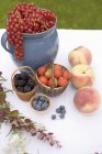 Летние фрукты и ягоды — стоковое фото