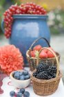Summer fruits and berries — Stock Photo