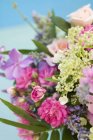 Closeup view of colorful bouquet of different flowers — Stock Photo