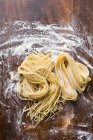 Fresh raw homemade pasta — Stock Photo