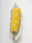 Corn cob in white dish — Stock Photo