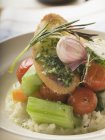 Risotto-Reis mit Gemüse — Stockfoto